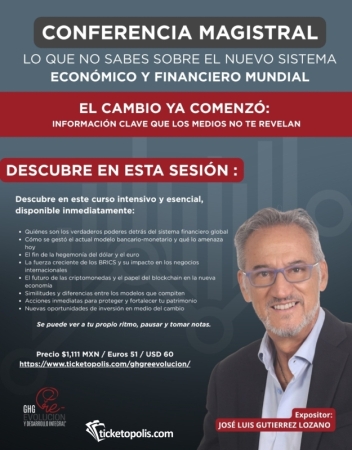 Lo que no sabes sobre el nuevo sistema económico y financiero mundial flyer