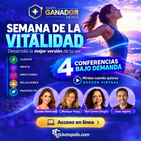 Semana de la vitalidad flyer