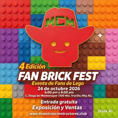 4 Edición FAN BRICK FEST flyer