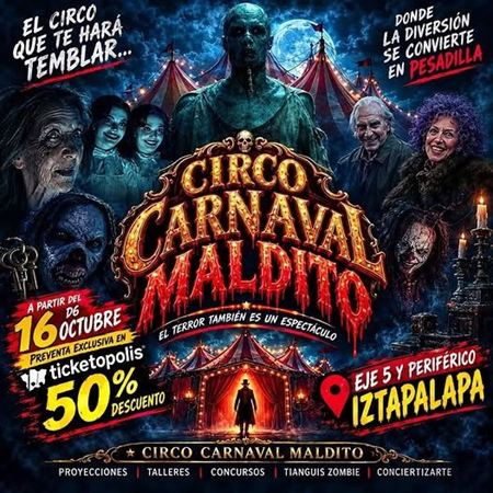 Carnaval maldito flyer