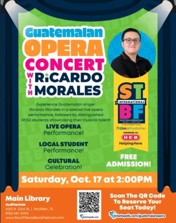 Guatemalan Opera Concert with Ricardo Morales flyer
